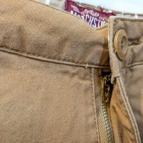 Matchstick Cargo Pants Mens 30x31 Brown Utility Cuff Drawstring Relaxed - Picture 2 of 13